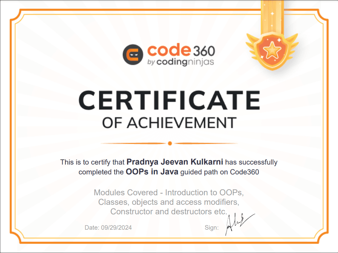 OOPs in Java